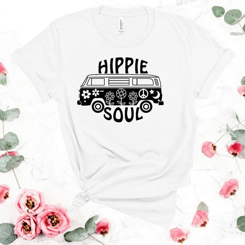 Hippie Soul 🌺🌸 Graphic Soft Tee Shirt